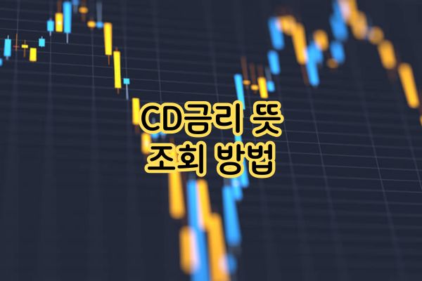 CD금리 뜻 조회 방법